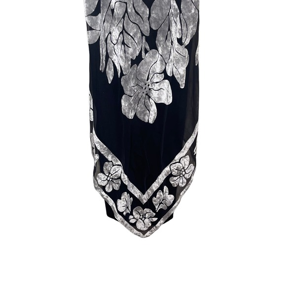 Joseph Ribkoff Women's Dress Midi Lined Floral Strappy Hanky V-Neck Sleeveless 6 - Picture 4 of 10